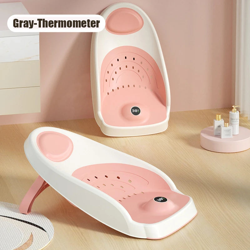 Support de Bain Pliable pour Nouveau-né avec Thermomètre
