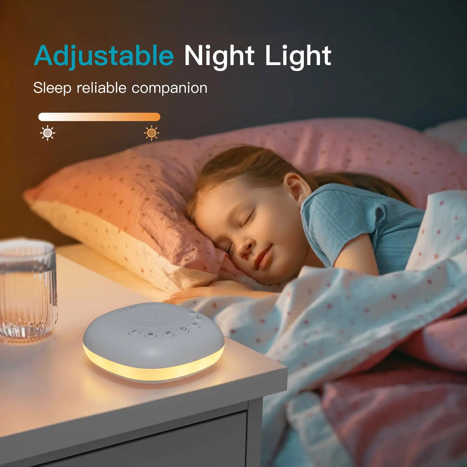 Machine à Bruit Blanc avec Veilleuse – Aide au Sommeil Bébé