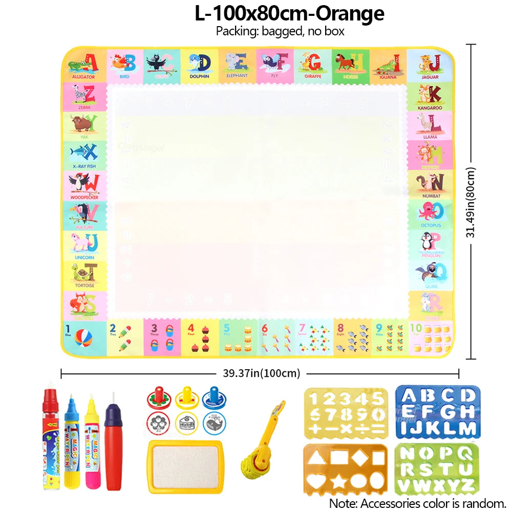 Tapis de Dessin Magique à Eau Réutilisable pour Enfants
