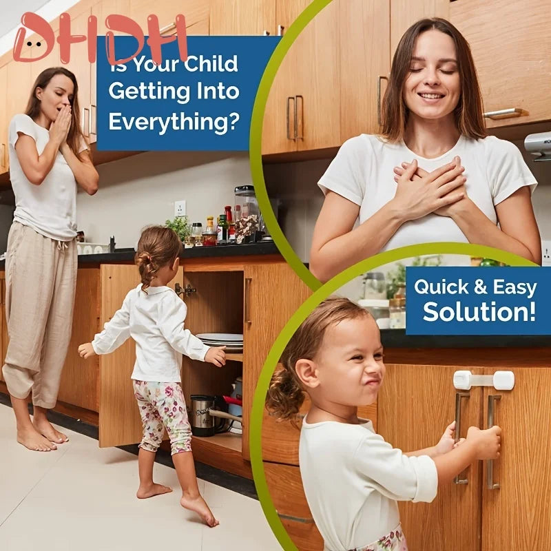 Verrou de Sécurité Enfant Ajustable – Protection Meubles