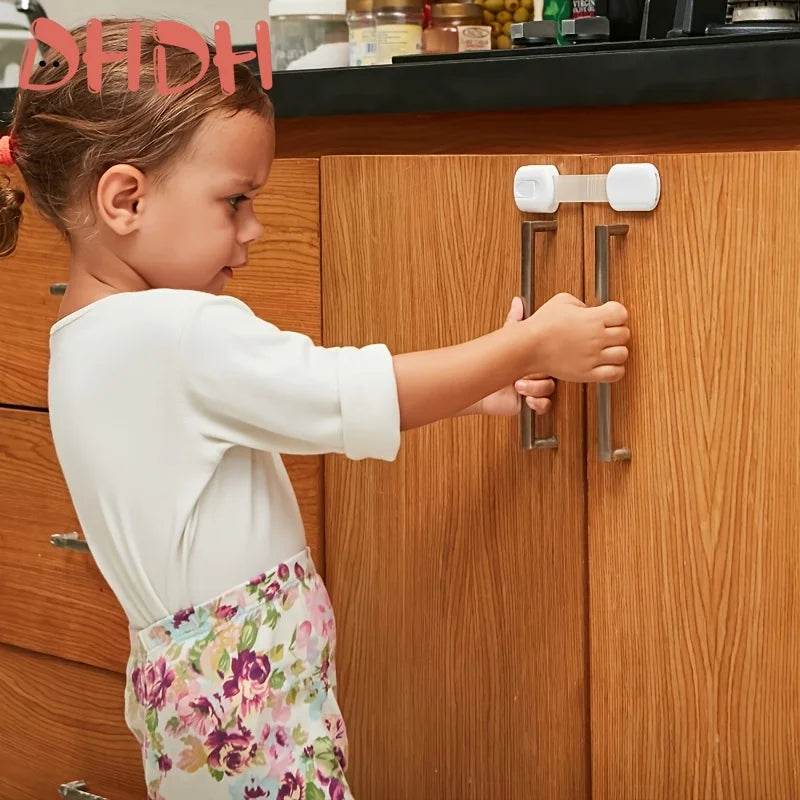 Verrou de Sécurité Enfant Ajustable – Protection Meubles