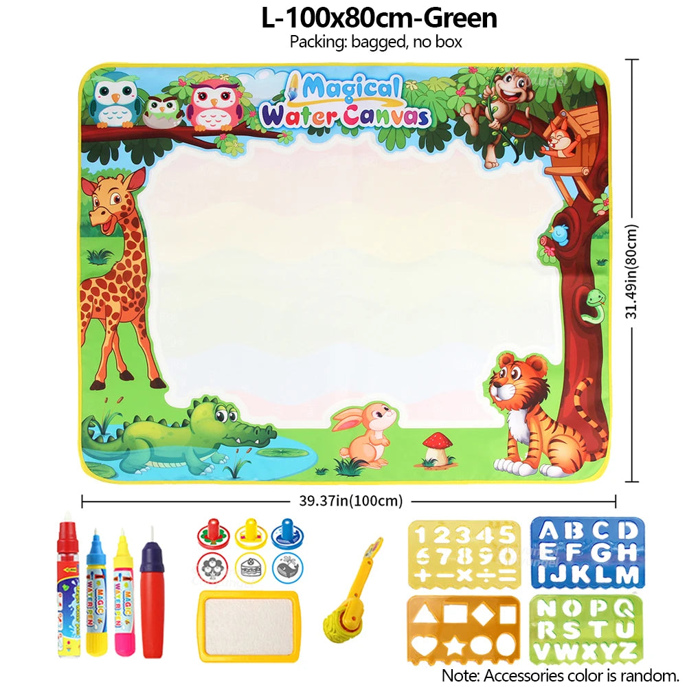 Tapis de Dessin Magique à Eau Réutilisable pour Enfants