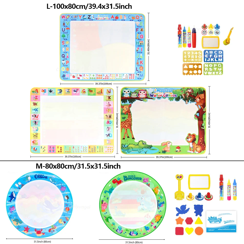 Tapis de Dessin Magique à Eau Réutilisable pour Enfants