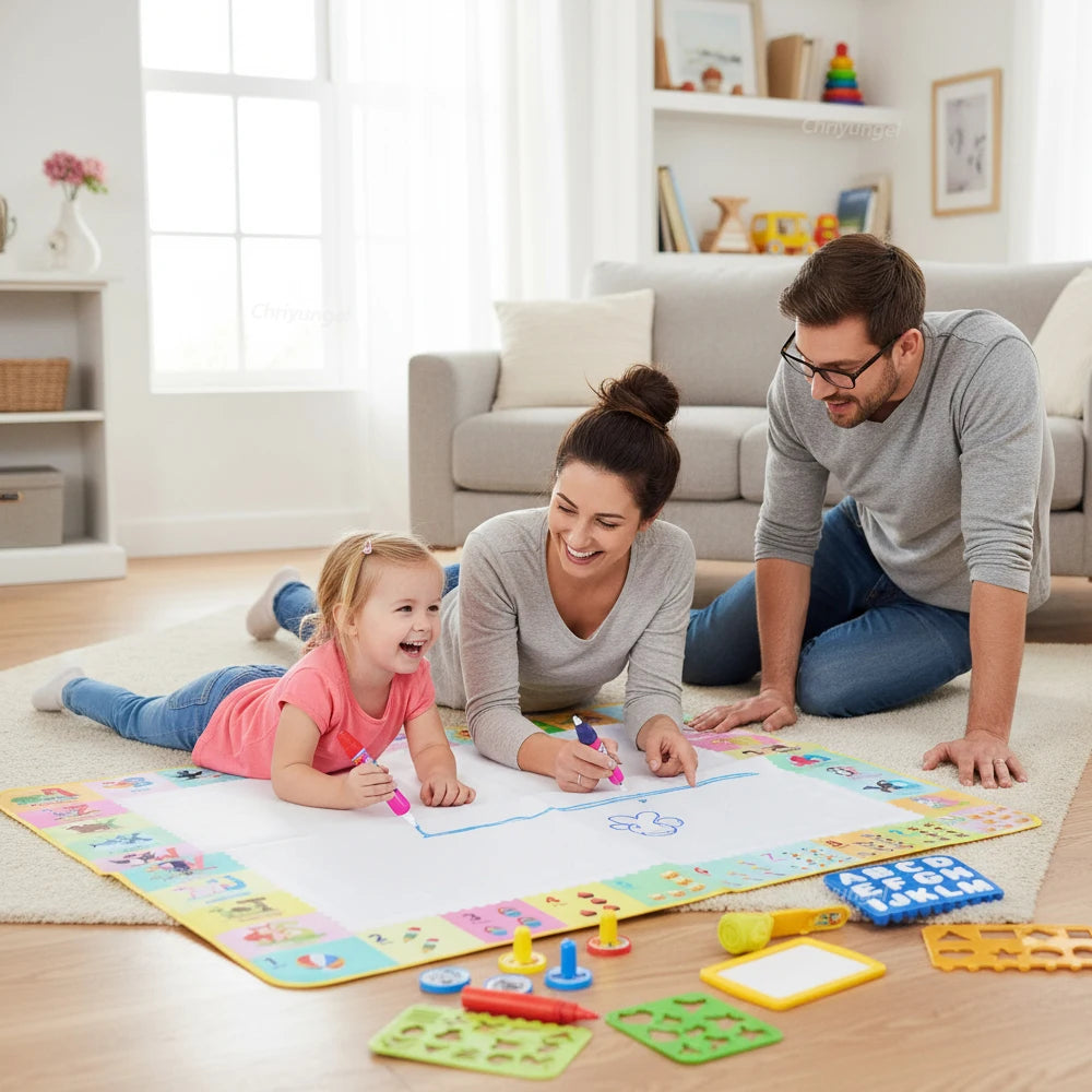 Tapis de Dessin Magique à Eau Réutilisable pour Enfants