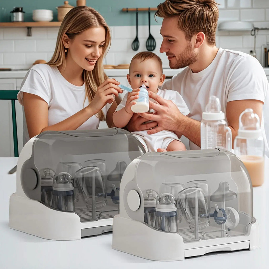 Égouttoir à Biberons avec Couvercle – Séchage Hygiénique