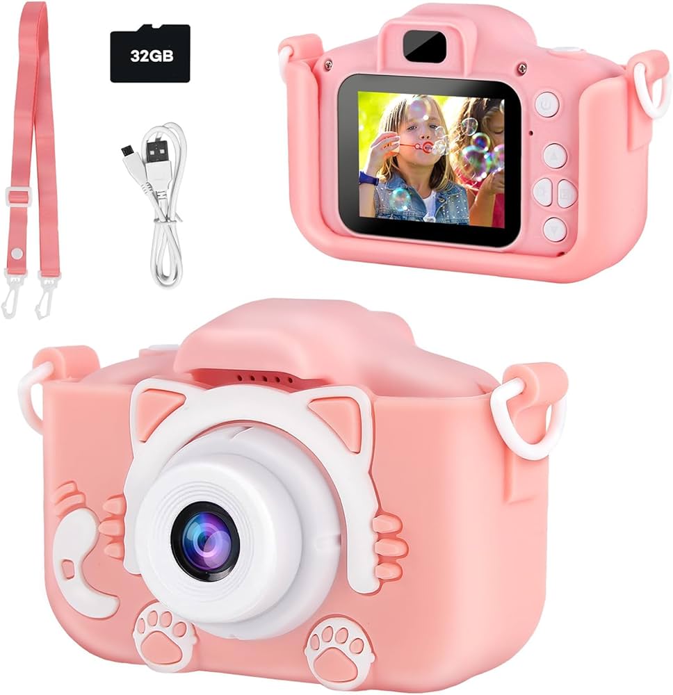 Appareil Photo Numérique Enfant HD 1080P avec Double Caméra