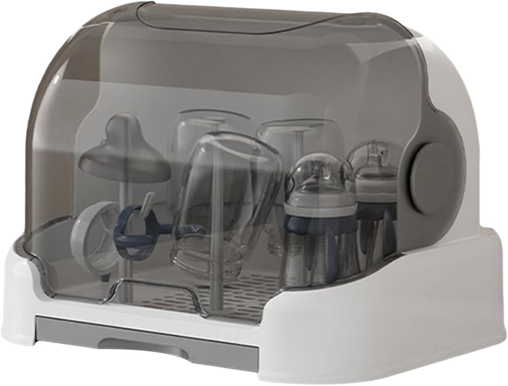 Égouttoir à Biberons avec Couvercle – Séchage Hygiénique