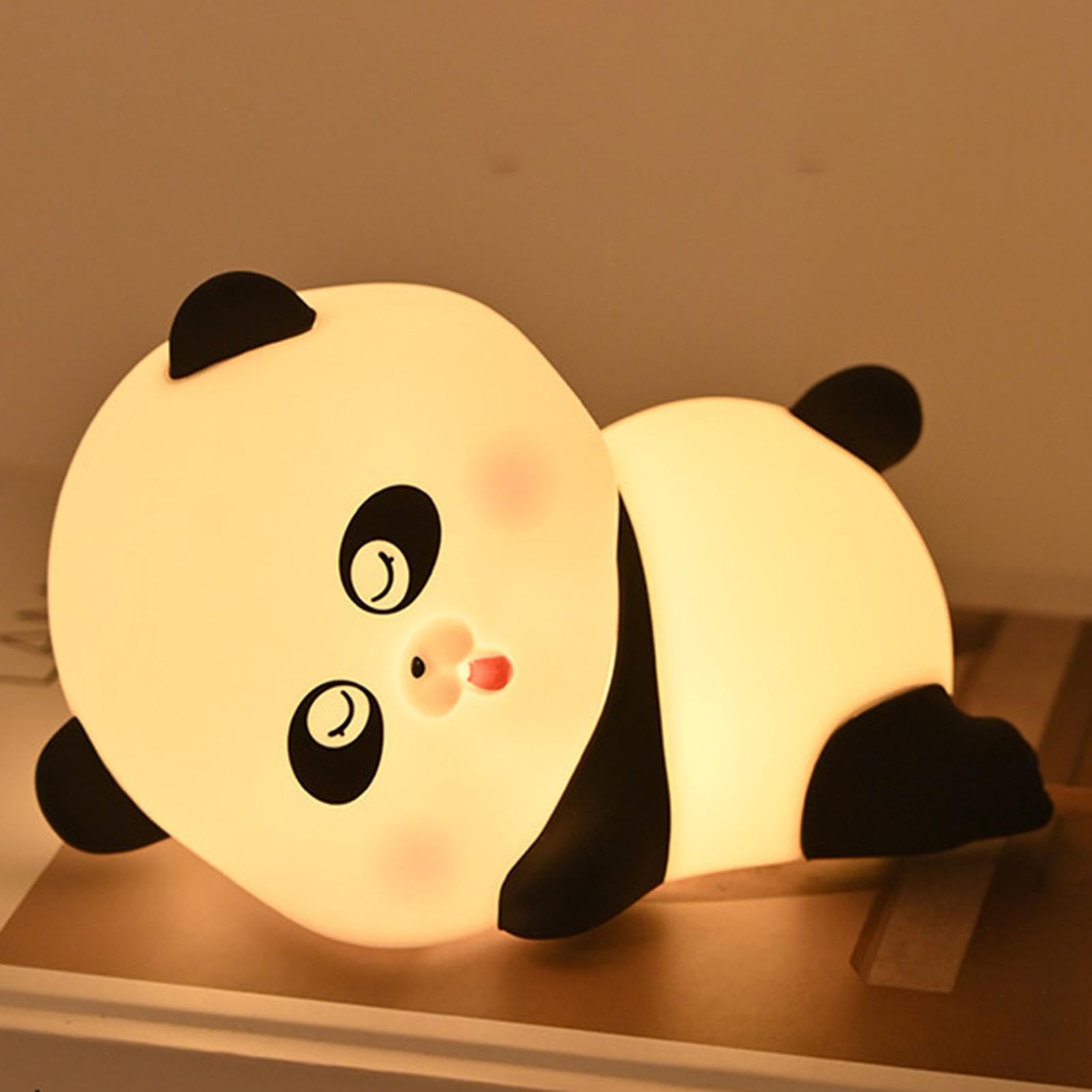 Veilleuse Panda LED en Silicone – Lumière Douce Réglable